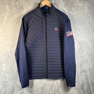 Greyson Jacket Mens XL Blue Yukon Hybrid Quilted Performance Golf READ